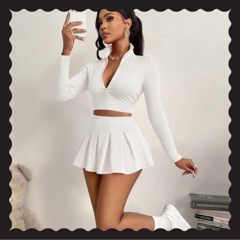 🎾 {White Tennis Set}